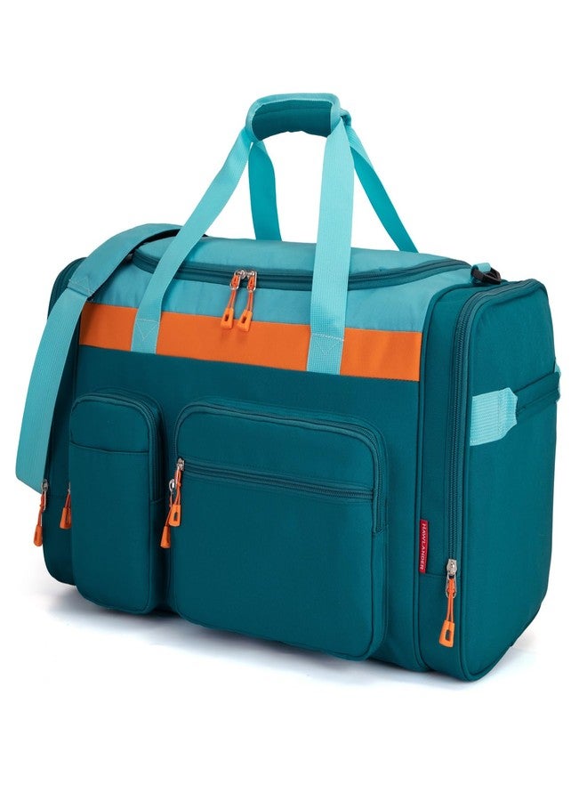 HawLander Large Kids Duffle Bag for Travel, Overnight, or Weekender, 22" inch (Teal Blue) - Image 2